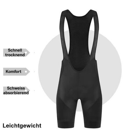 Radhose schwarz uni (M)