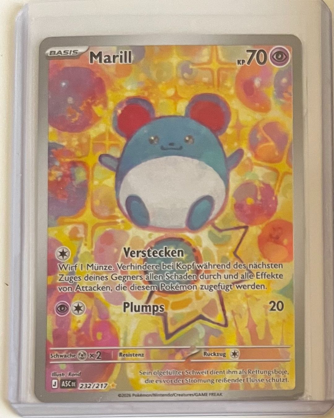 Pokémon Sammelbilder & Trading cards: 2026 POKEMON DE ACSENDING HEROE0S #232 MARILL - DEUTSCH – Neu (gemäss Beschreibung) aus Dielsdorf von adikora 5
