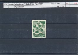1939/45 Infanterie, "Geb. Füs. Kp. I/44", ** postfrisch
