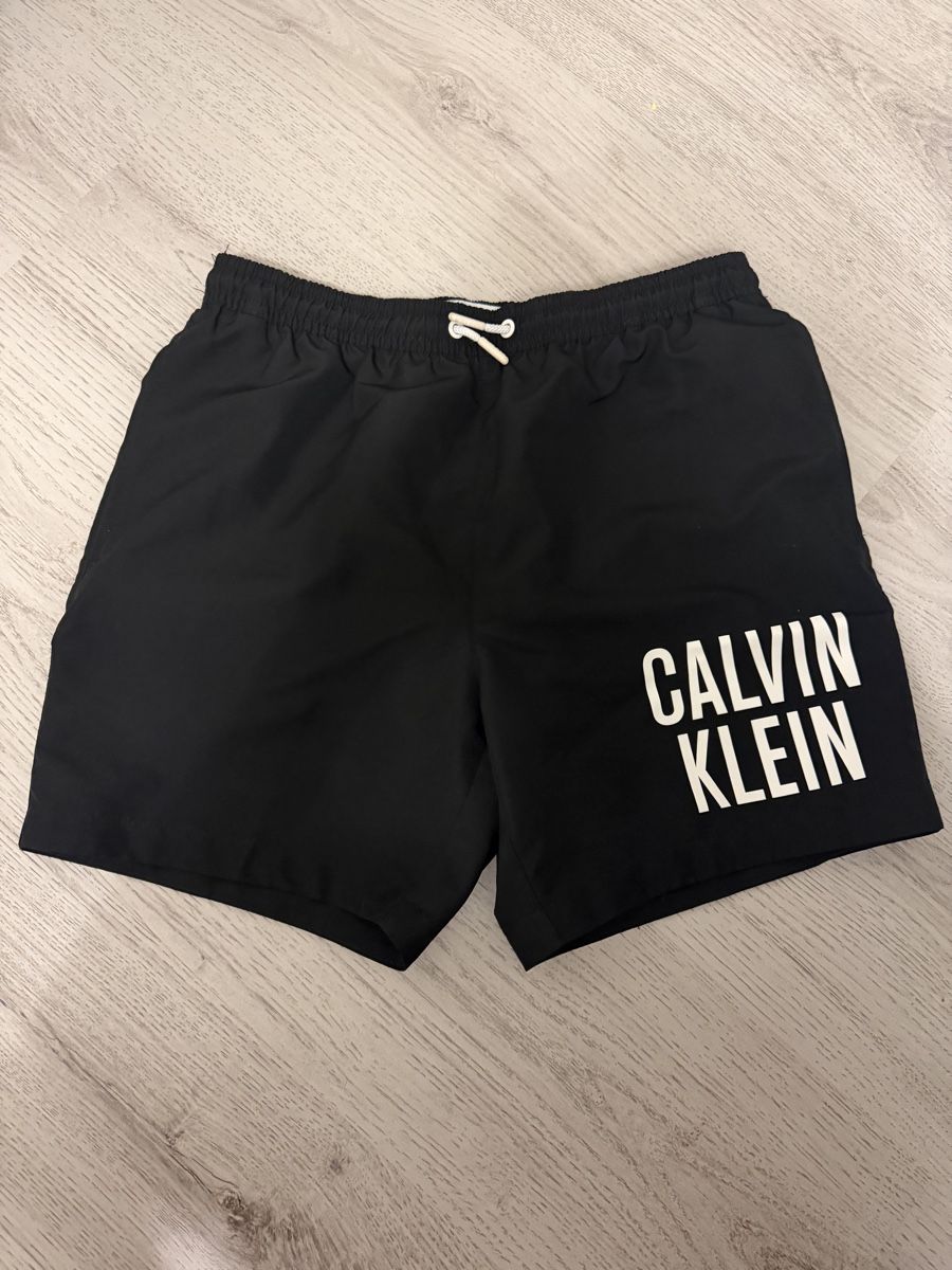 Calvin Klein Pantaloni: Calvin Klein Badehose Gr. 14-16, Schwarz – Usato da Lauerz venduto da Kris1996