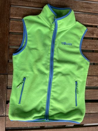 Fleece Weste Trollkids Grün Grösse 140