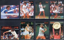 ST. VINCENT 1988 BERÜHMTEN TENNISSPIELER