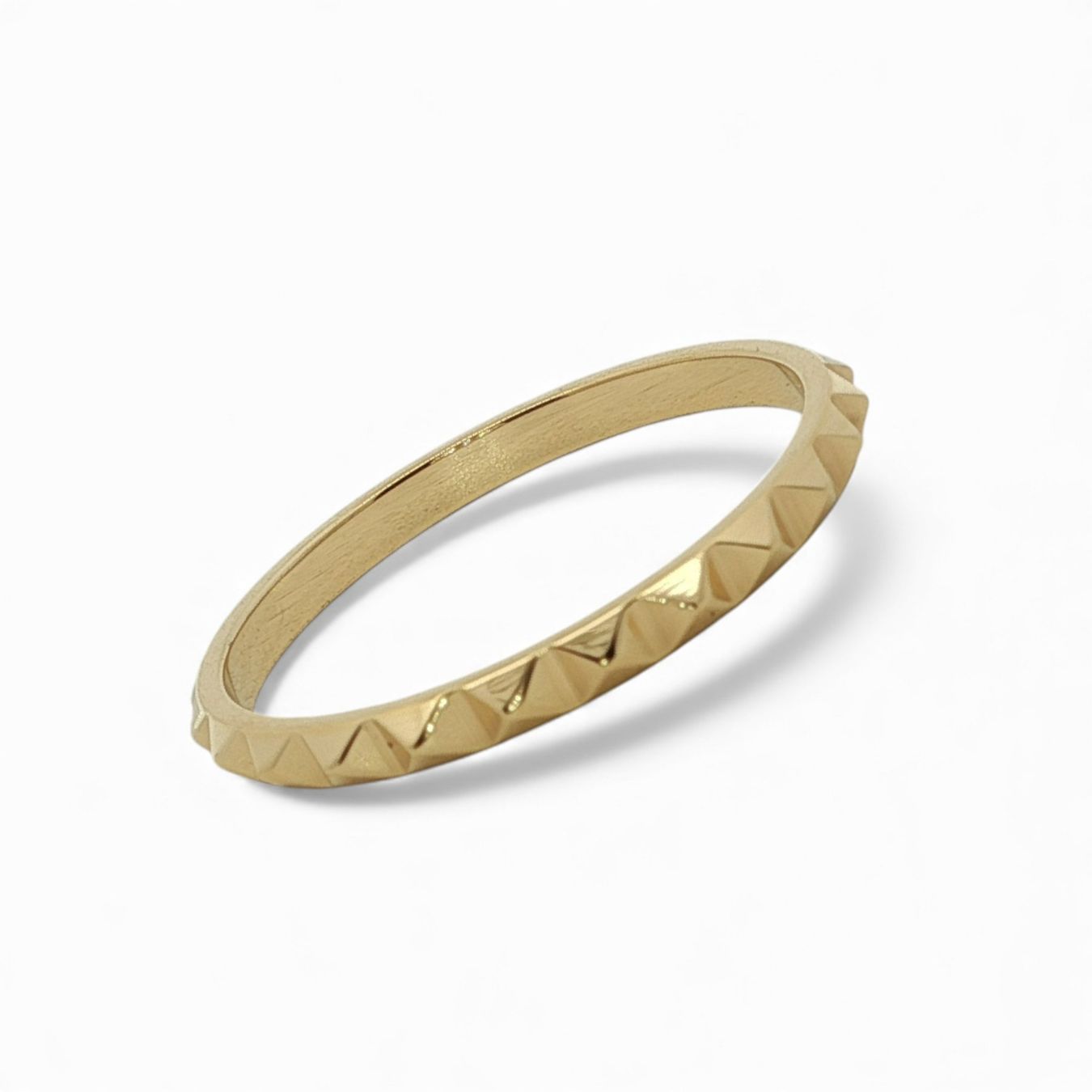 Olga Ribler Anelli: Edelstahl Ring gelbvergoldet Ringgrösse 58 – Nuovo (secondo la descrizione) da Luzern venduto da Schmuckoutlet 4