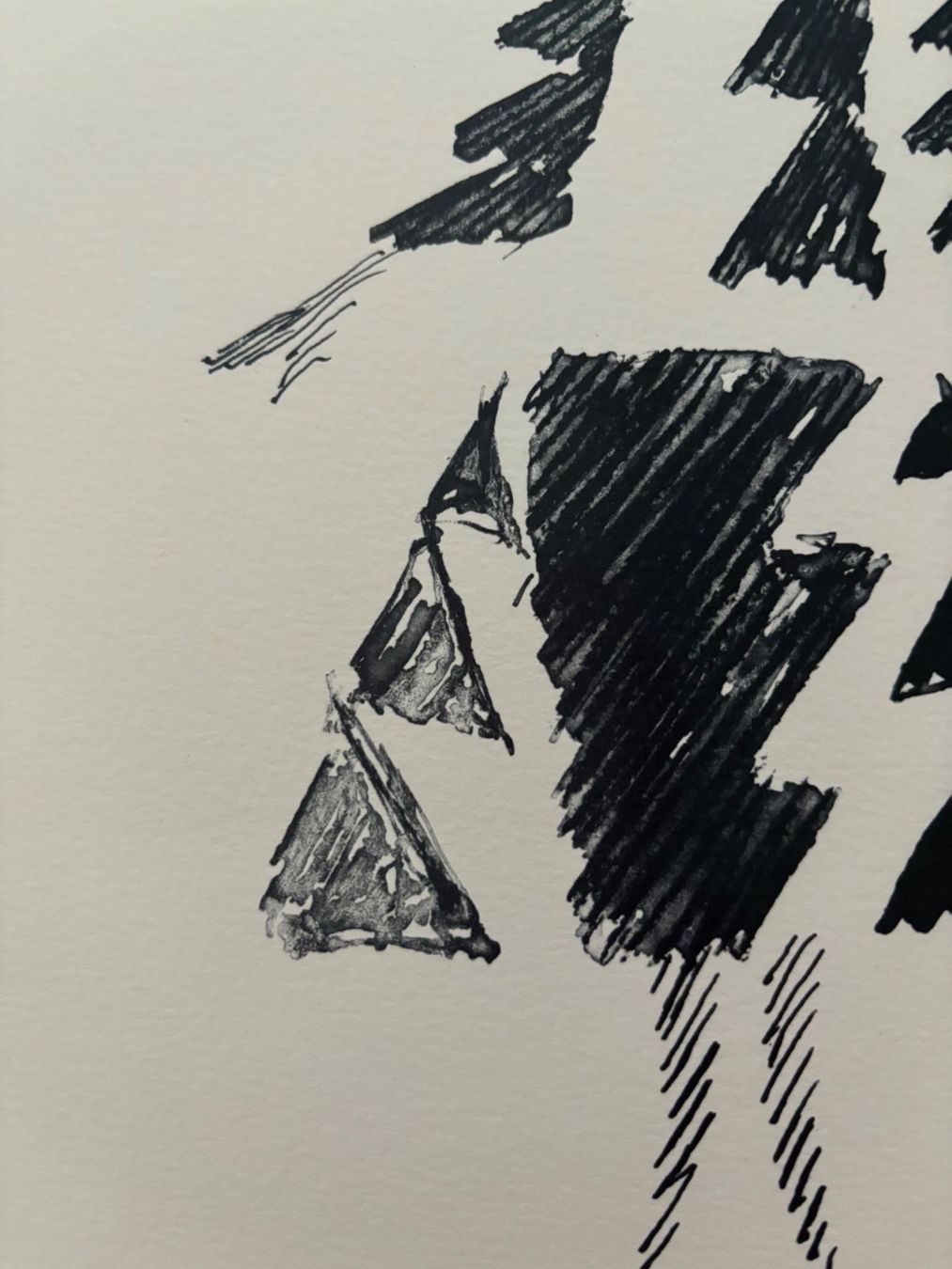 Grafica & Litografie: Sonia Delaunay - Robe Rythme Triangle, B&W Lithograph – Usato da Zollikon venduto da Ostendo 3