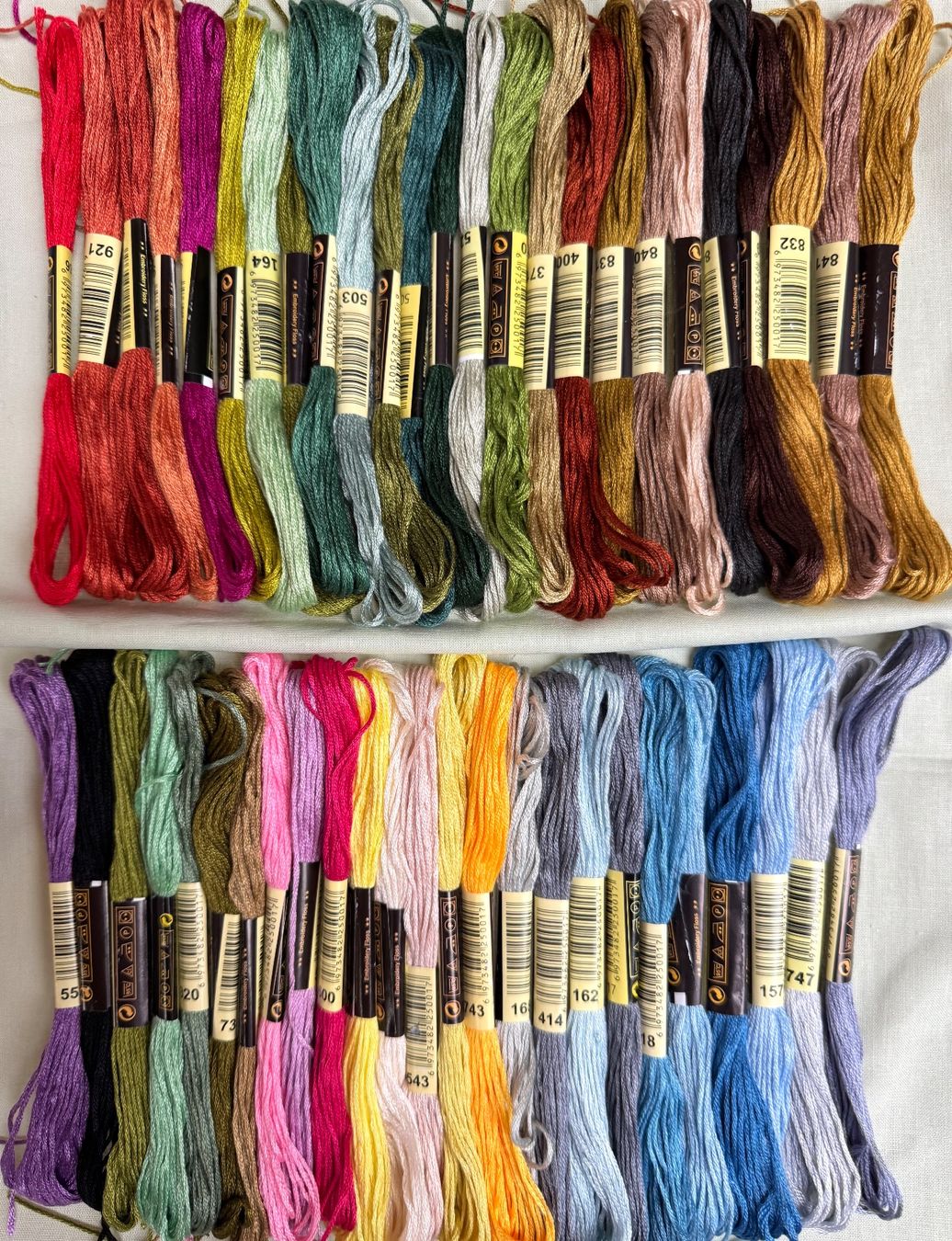 Kit bricolage: Stickgarn Garn  50 x  TOP Regenbogenfarben Basteln – Nuovo e nell'imballaggio originale da Leuggern venduto da unico10 3