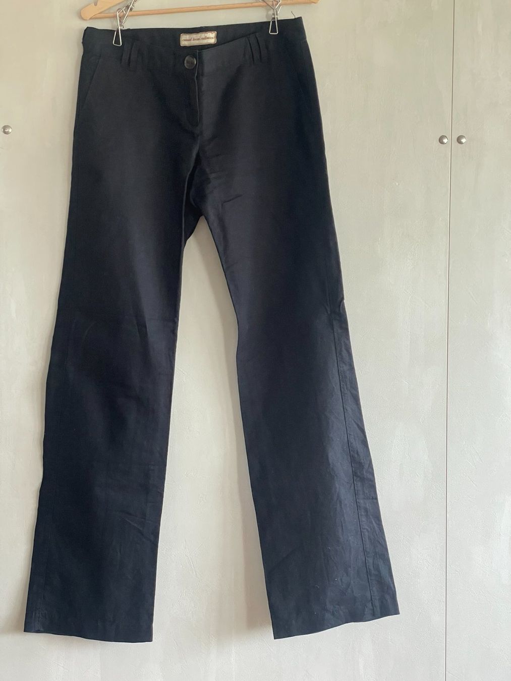Mango Pantaloni: Pantalon mango lin coton noir 36 – Usato da Lausanne venduto da mg_e 1
