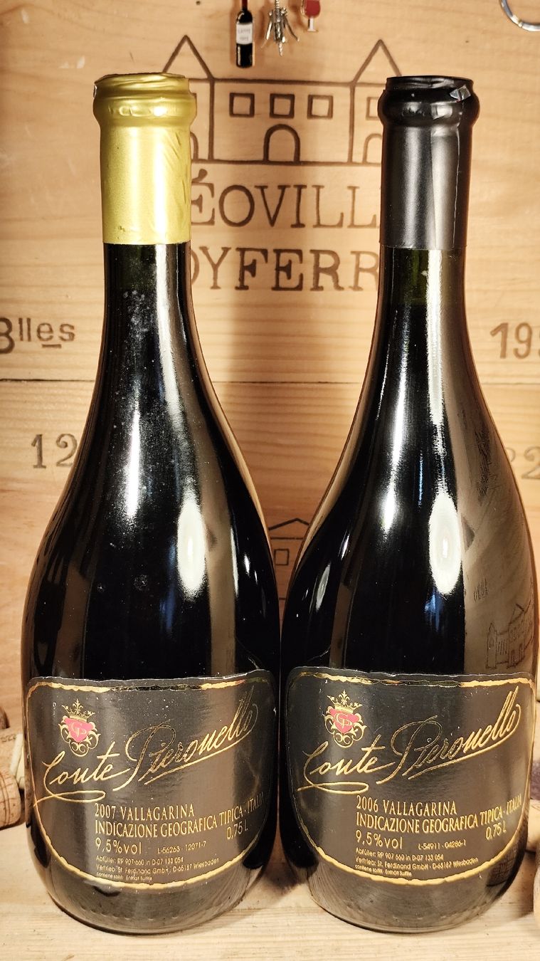 Vino: 2 x Conte Pieronello Vallagarina 2006 / 07 – Nuovo e nell'imballaggio originale da Büsserach venduto da Vintage-vins 2