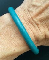 Lederarmband 20.5cm, Verschluss magnetisch, smaragdgrün