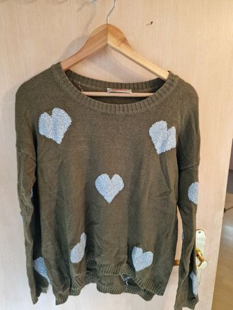 Strickpullover grün