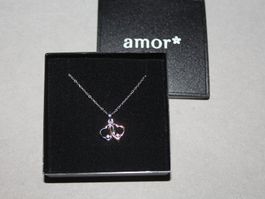 Kette mit Herzanhänger Silber 925