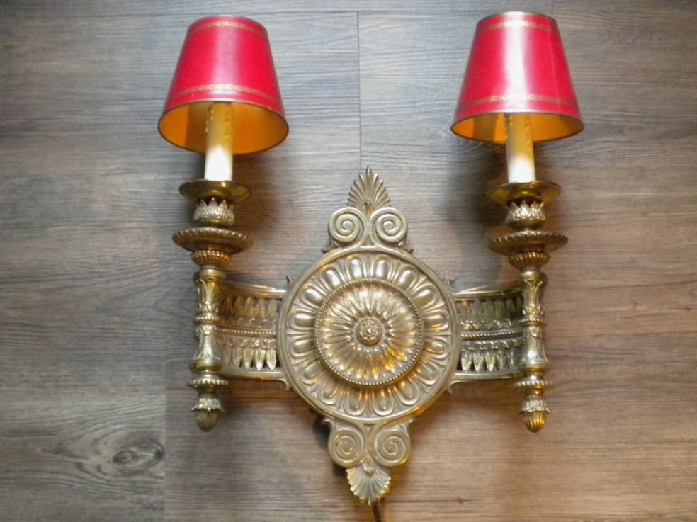 Lampen: Wandleuchter Empire, messing – Gebraucht aus Winterthur von stachelfuss