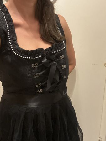 Dirndl schwarz mit Spitzenbolero Set guter Zustand