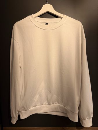 Weisser Pullover für Herren – Grösse L