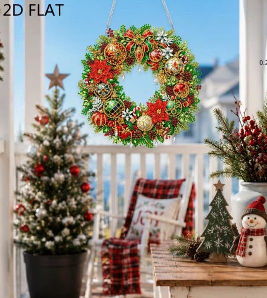 Bastelsets: Diamond Painting Aufhänger Weihnachtskranz – Neu und originalverpackt aus Obergösgen von Diamond-Painting 1
