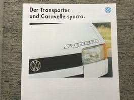 VW Caravelle syncro Faltprospekt 4 Seiten September 1993