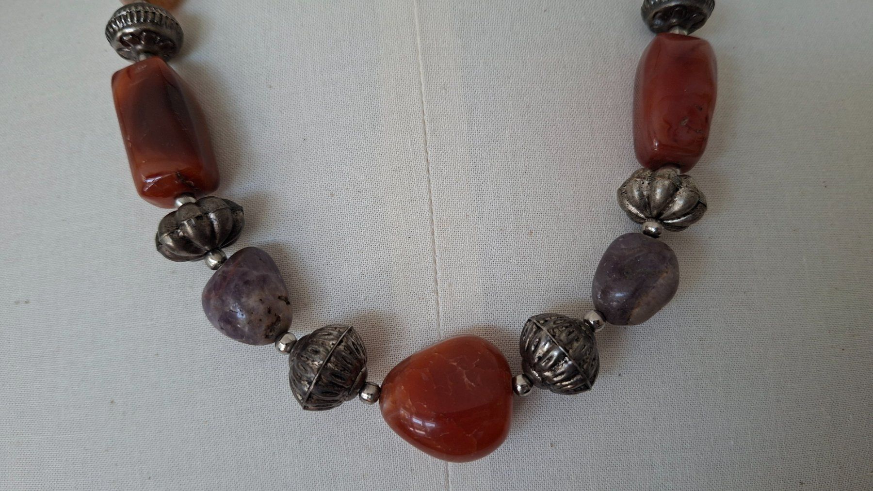 Catenine: Kette mit Halbedelsteinen Vintage – Usato da Gattikon venduto da jeansgli 1