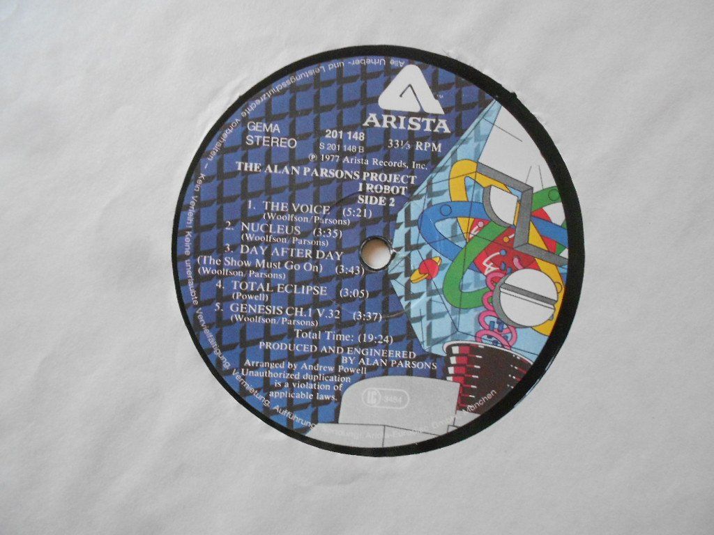Schallplatten: THE ALAN PARSON PROJECT  -  I ROBOT – Gebraucht aus Bex von Giorgiob 4