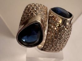Neu 925 Sterling Silber Ring und Ohrringe