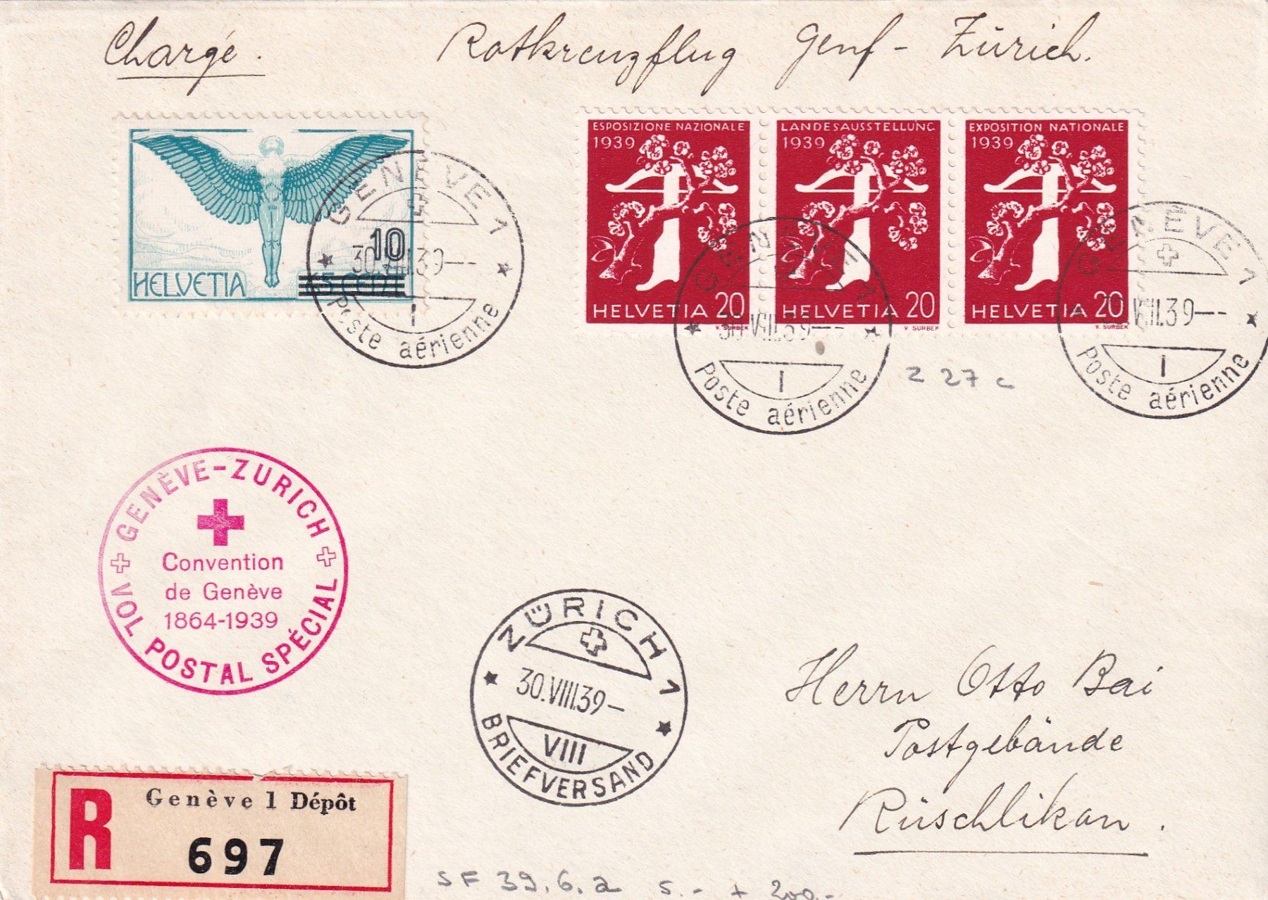 Tutti i francobolli: Luftpost 1939 – Usato da Birsfelden venduto da chr_yq2g