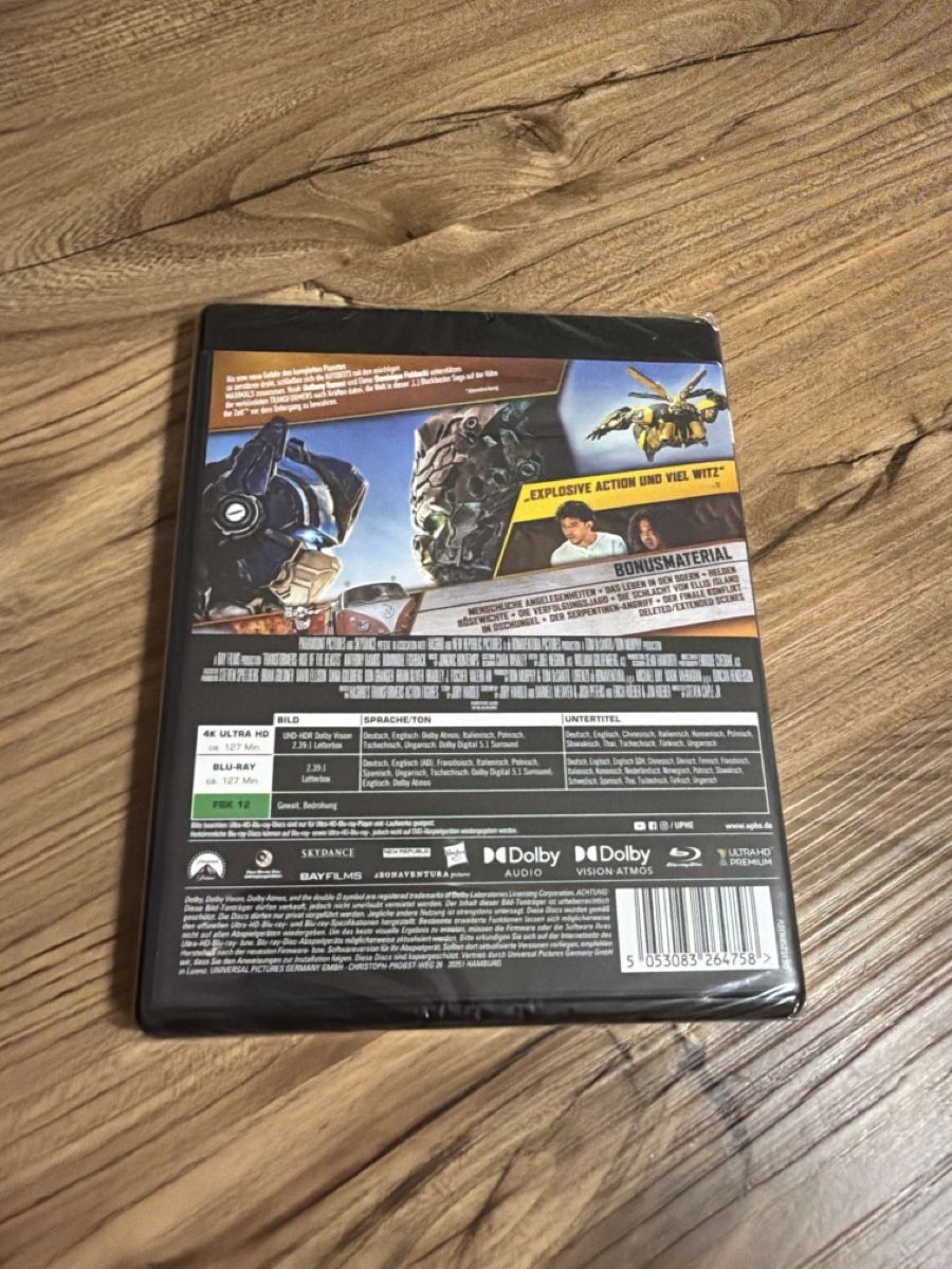 Tutti i DVDs: Transformers Aufstieg der Bestien 4K UHD Blu-Ray neu – Nuovo e nell'imballaggio originale da Oftringen venduto da HaMi91 1