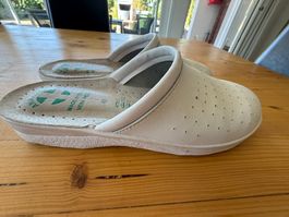 Schuhe Grösse 43 Leder weiss