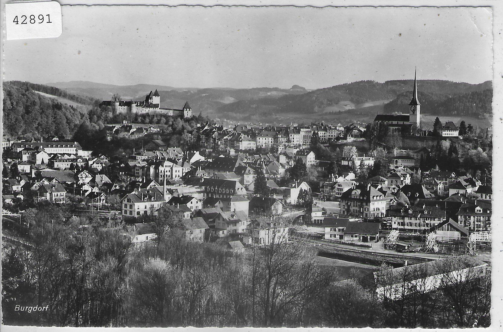 Cartoline postali: Burgdorf - Generalansicht – Usato da Ettingen venduto da Kartenplanet