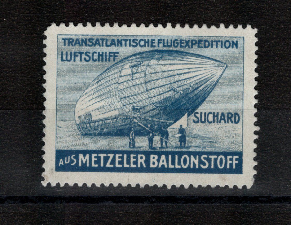 Tutti i francobolli: Flugspende-Vignetten Metzeler, 4x Luftschiff SUCHARD, im SBK – Nuovo (secondo la descrizione) da Uesslingen venduto da WHALESTAMPS 1