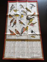 Geschirrtuch/Kalender 2001 mit Vogelmotiv