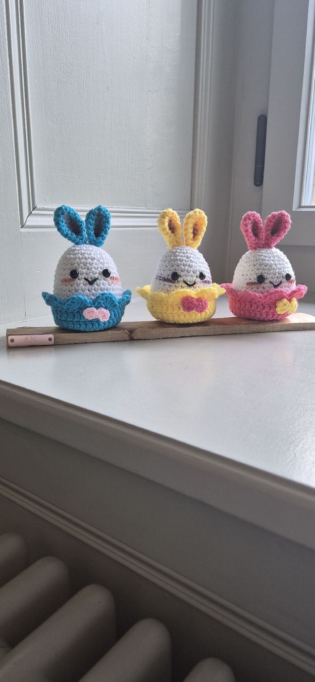 Tutte le decorazioni: Handgemachte Osterhasen Deko - Häschen im Ei, 3er Set – Nuovo (secondo la descrizione) da Ittigen venduto da ann_6qvq 1