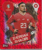 EURO 2024 Topps sticker Foil Red XHERDAN SHAQIRI SUI 3