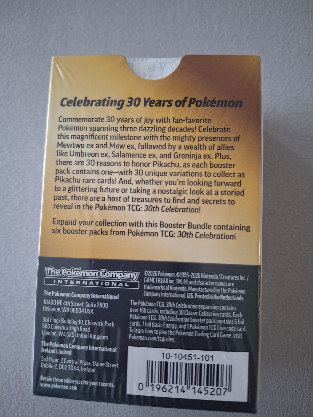 Pokémon Carte collezionabili: Pokémon 30th celebration Booster Bundle – Nuovo e nell'imballaggio originale da Neuenhof venduto da mariah05 2