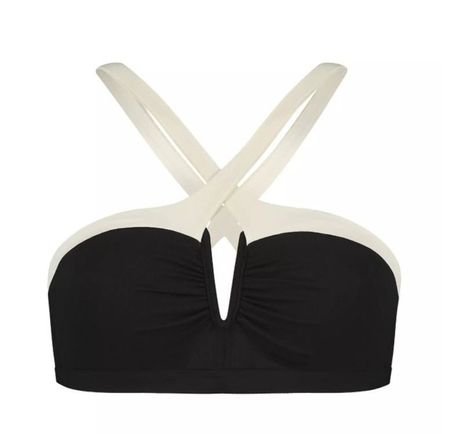 Damenbikinioberteil Beach Life Vanilla Black Grösse 36