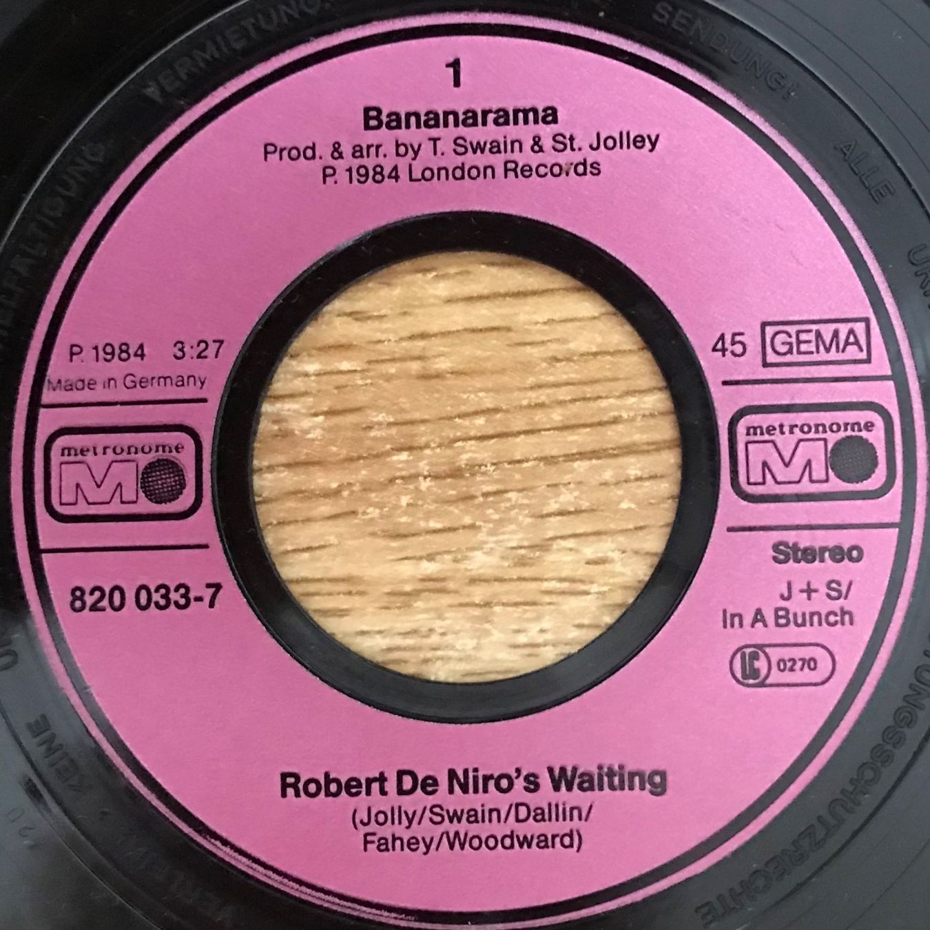 Dischi in vinile: BANANARAMA - ROBERT DE NIRO'S WAITING... – Usato da Bussigny venduto da vinyl-pas-cher 2