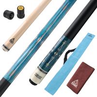 58 Pool-Queue 21oz 13 Spitze Billard-Queue Irish Wrap blau
