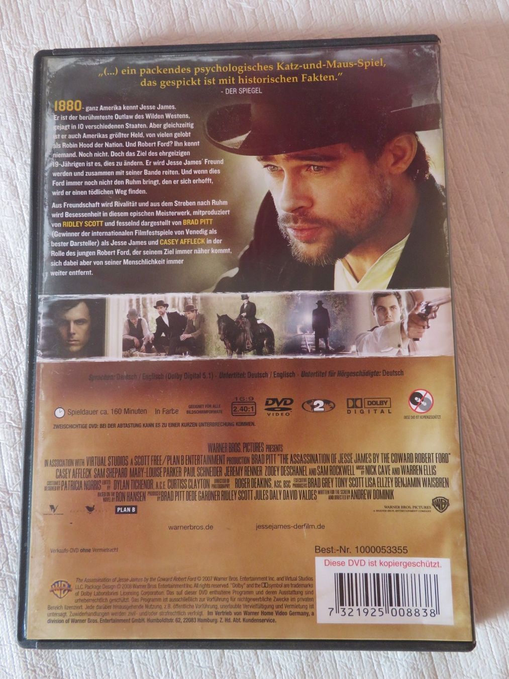 Tutti i DVDs: Die Ermordung des Jesse James mit Brad Pitt – Usato da Weiach venduto da weiach82 1