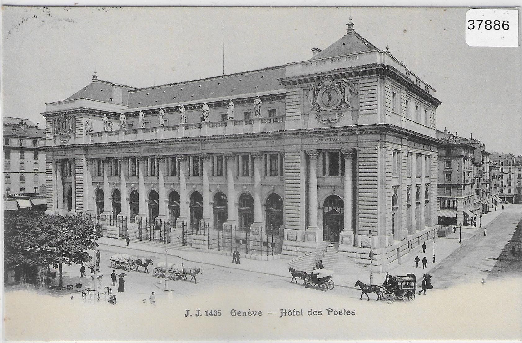 Cartoline postali: Geneve - Hotel des Postes - animee – Usato da Ettingen venduto da Kartenplanet