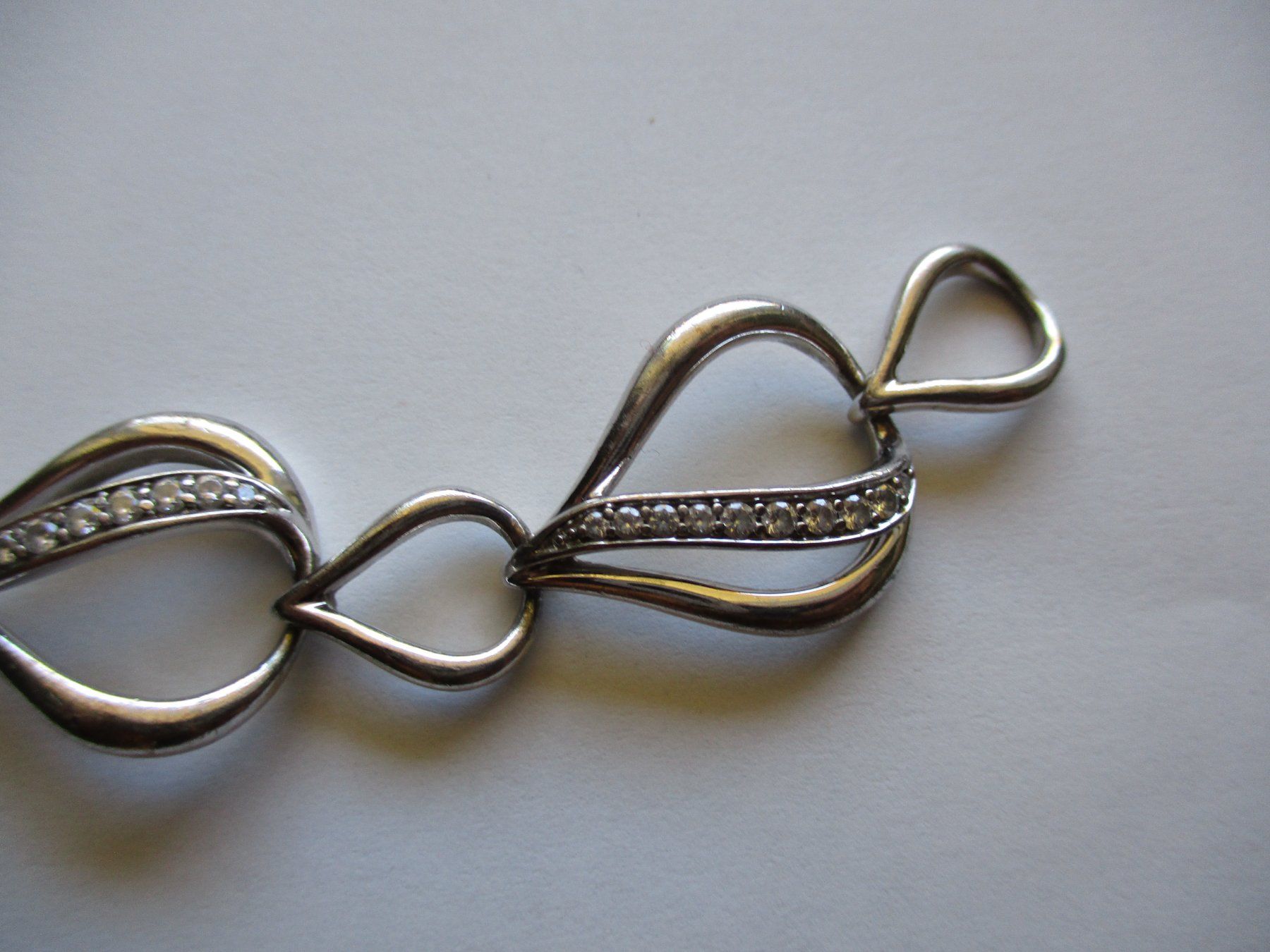 Bracelets: Bracelet argent 925 avec zircons – D'occasion à La Sarraz par vic_v6kz 2