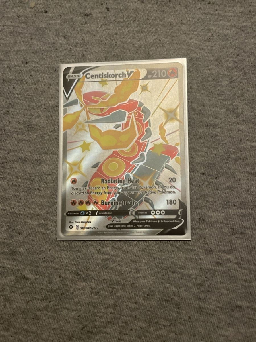 Pokémon Carte collezionabili: Centiskorch V Shining Fates Shiny – Nuovo (secondo la descrizione) da Flawil venduto da Duft-Alchemist