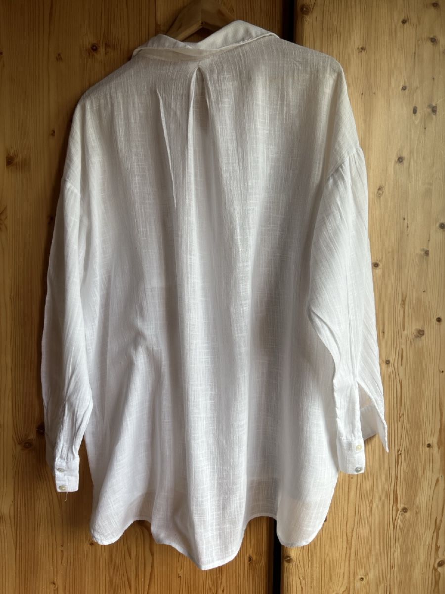 Pull&Bear Camicette: Pull&Bear Hemd, weiss, Gr. M  – Usato da Wallisellen venduto da sarinavs 5