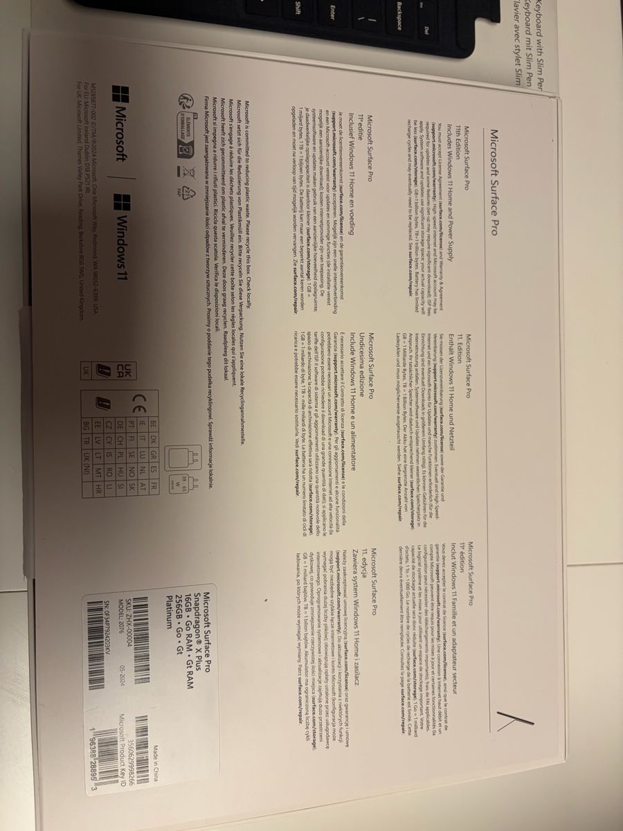 Microsoft Portables: Ordinateur Microsoft Surface Pro 11 avec tablette et stylo – Neuf (Voir description) à Brent par NooK_CH 5