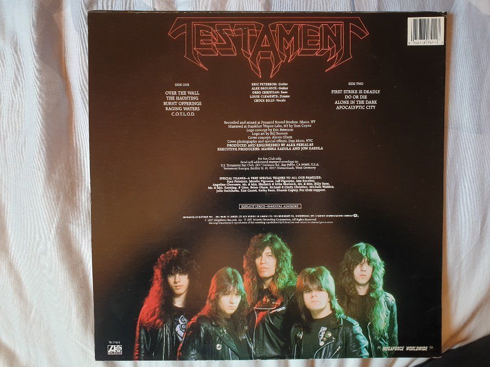 Dischi in vinile: Testament – The Legacy - Original Canada 1987 – Usato da Brittnau venduto da Zibu 1