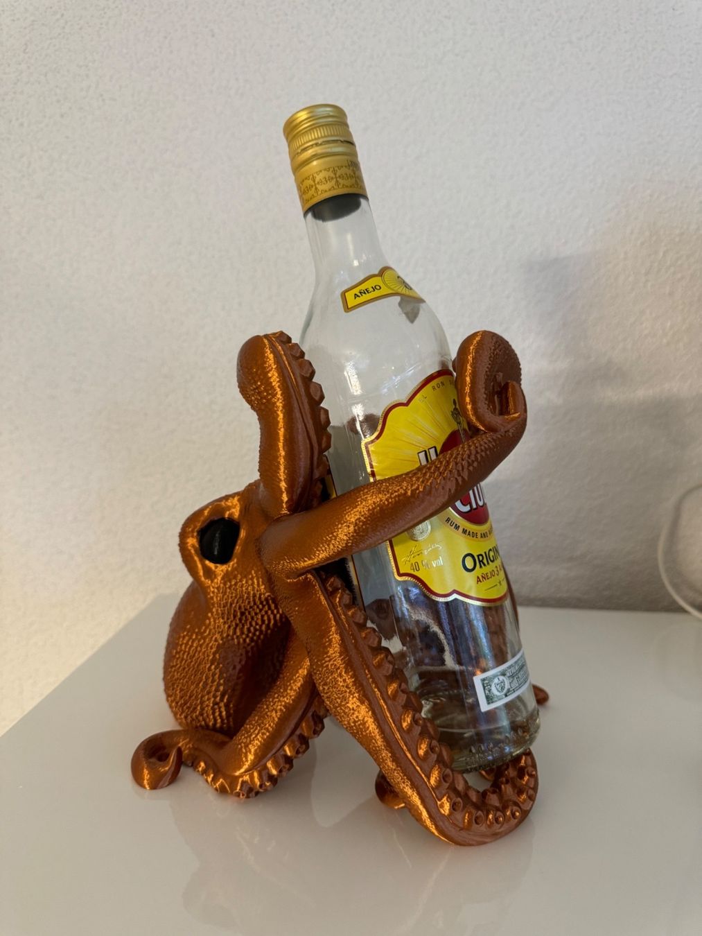 Weingestelle & -ständer: Pieuvre support pour bouteille – Neu (gemäss Beschreibung) aus Vicques von PAMB3D 4