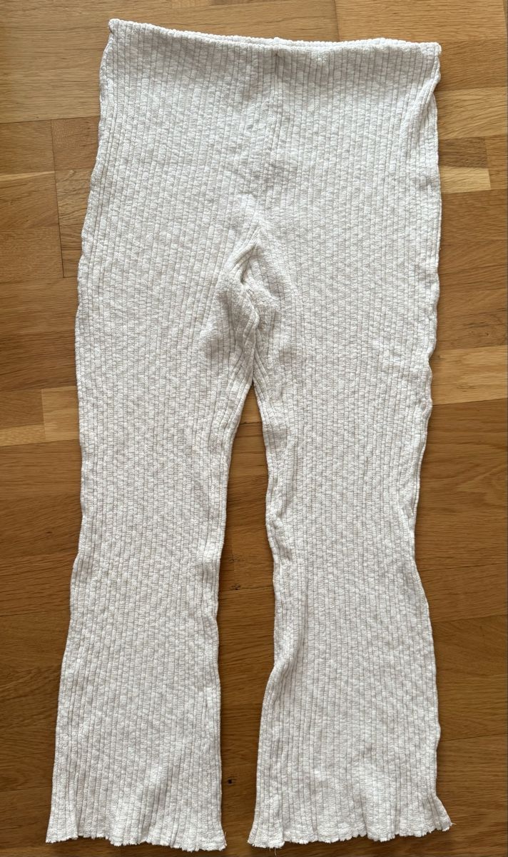 H&M Pantaloni: Stoffose mit Schlag, Gr. L, beige, H & M – Usato da Wallisellen venduto da watcher01