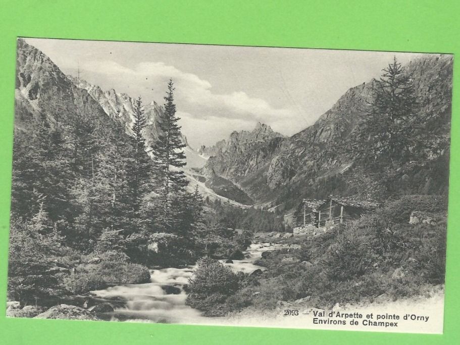 Cartoline postali: Val d'Arpette et pointe d'Orny – Usato da Zürich venduto da t24_de
