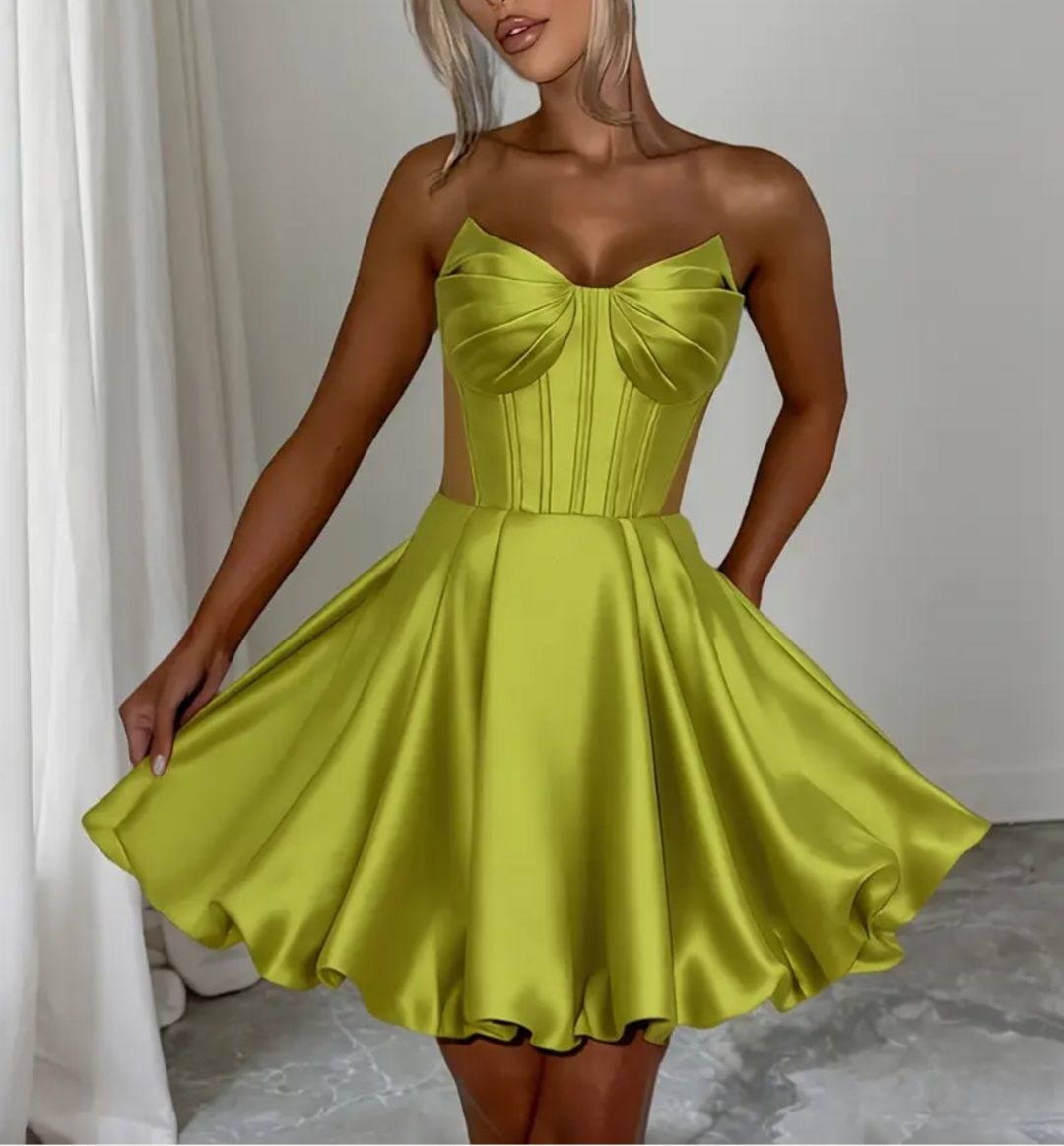 Vestiti: Olive Cocktailkleid, Neu – Nuovo (secondo la descrizione) da Bassersdorf venduto da Sanjam_s 1