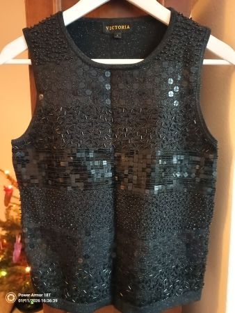 Elegantes Top in Schwarz Grösse 38