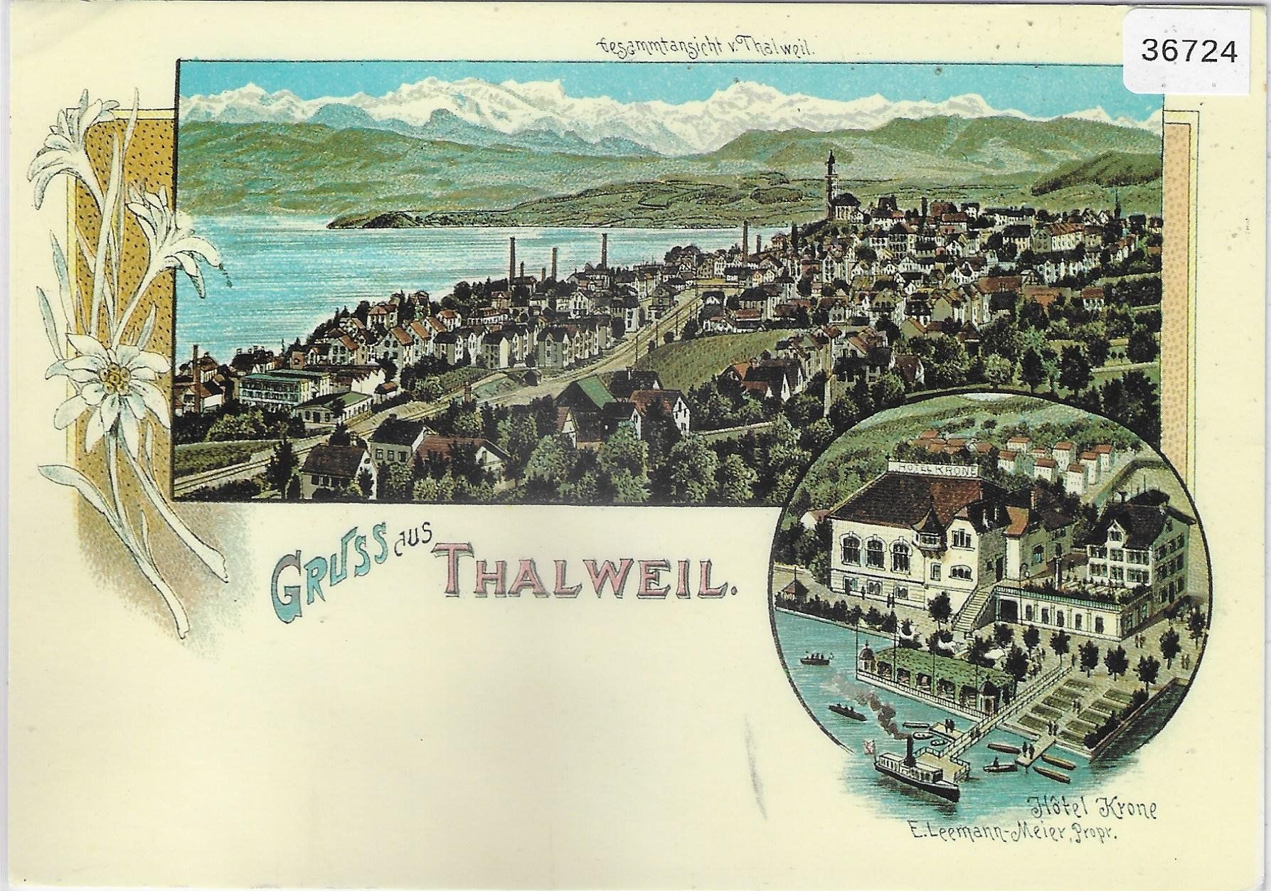 Cartoline postali: Gruss aus Thalwil - Repro – Usato da Ettingen venduto da Kartenplanet