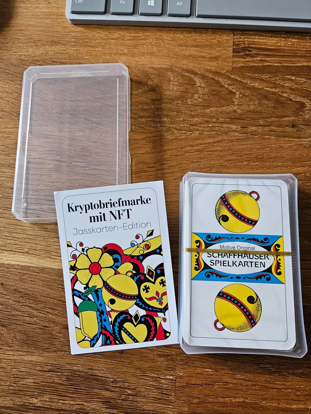 Tutti i francobolli: NFT-Jasskarten-Briefmarke, Liechtenstein, Schilten Nr.4 – Usato da Rickenbach SO venduto da Bytebull 1