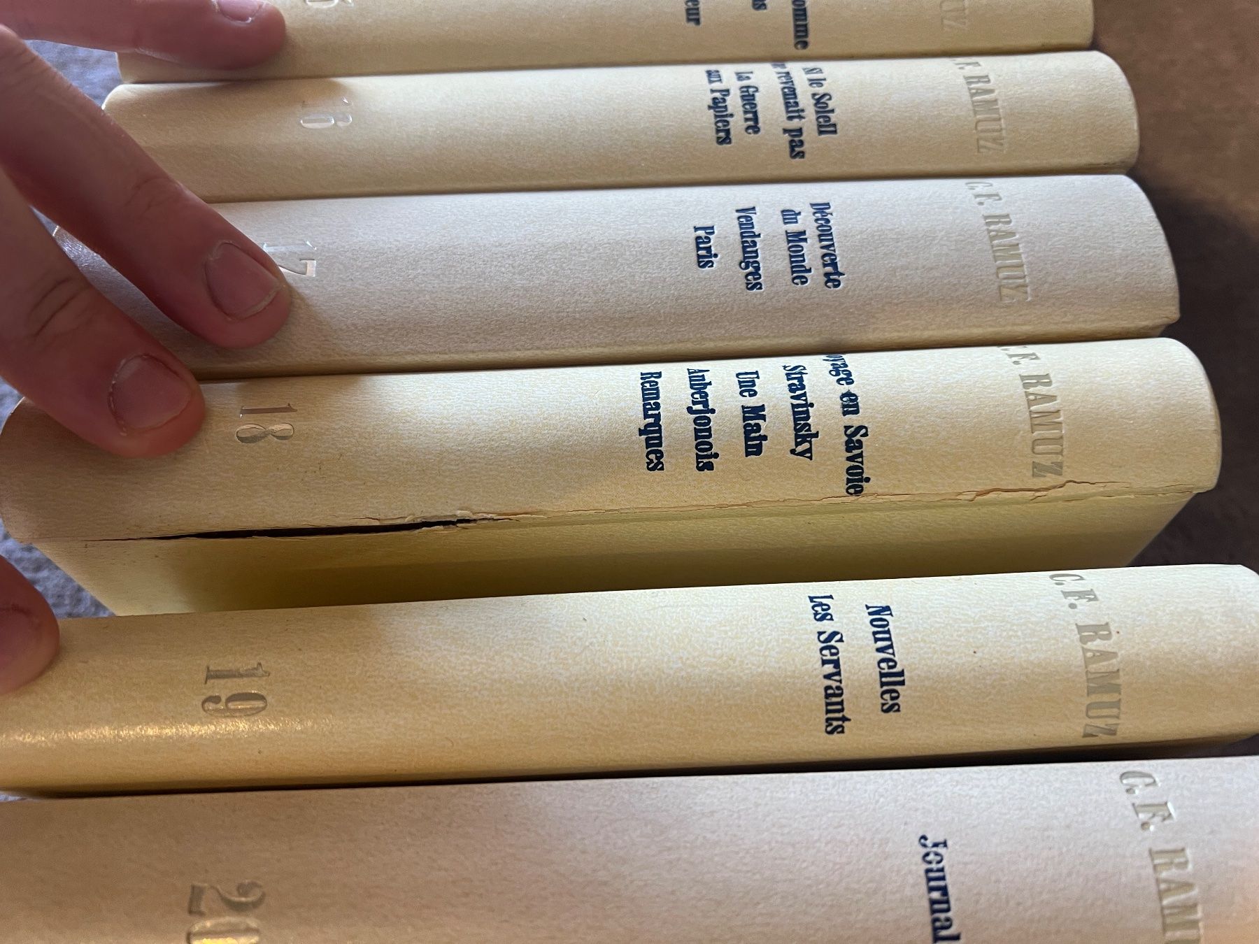Libri: Collection C.F. Ramuz - 20 Volumes - Édition Originale! – Usato da Gryon venduto da Merlin_mro 5
