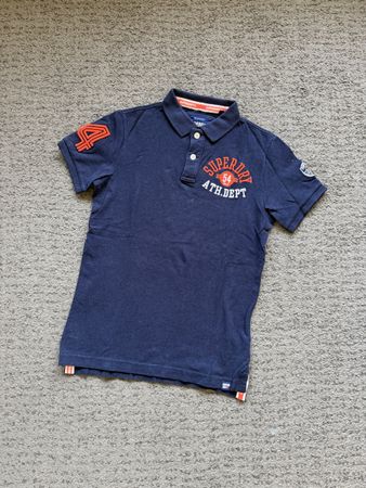 Polo Superdry Premium taille S bleu marine bon état